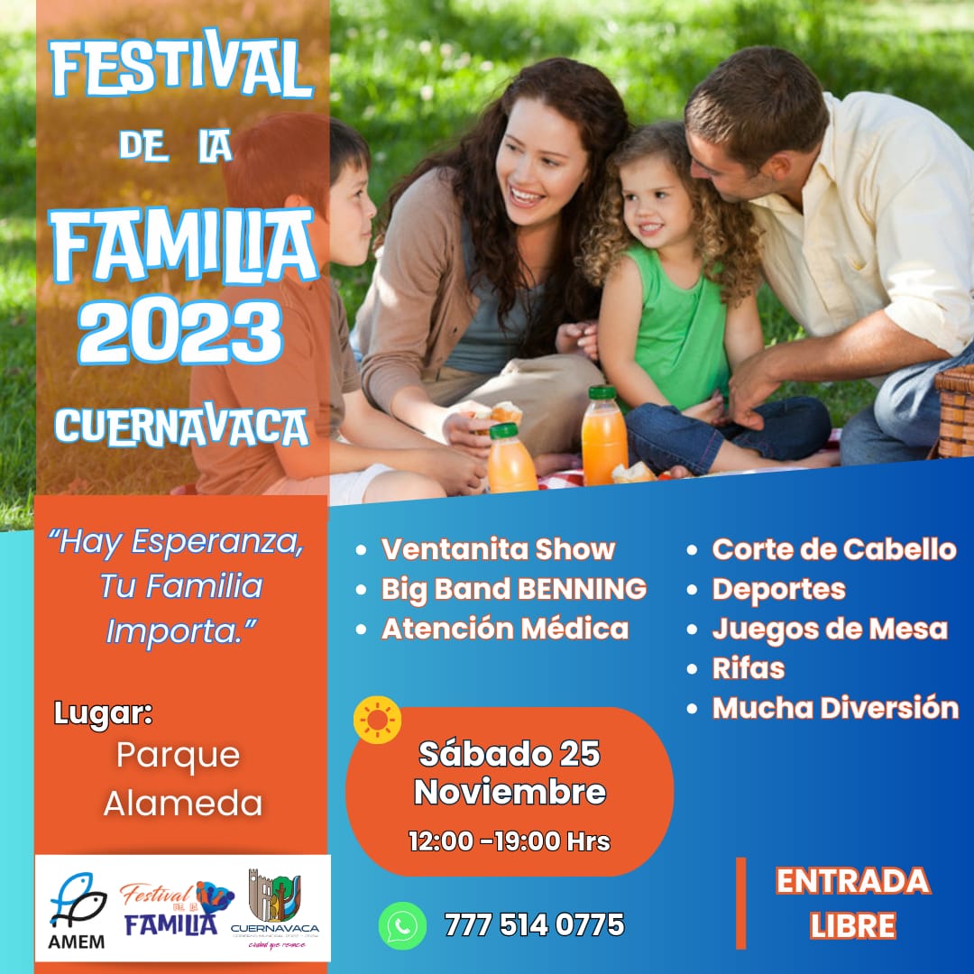 Te esperamos en el festival de la familia en el parque solidaridad.